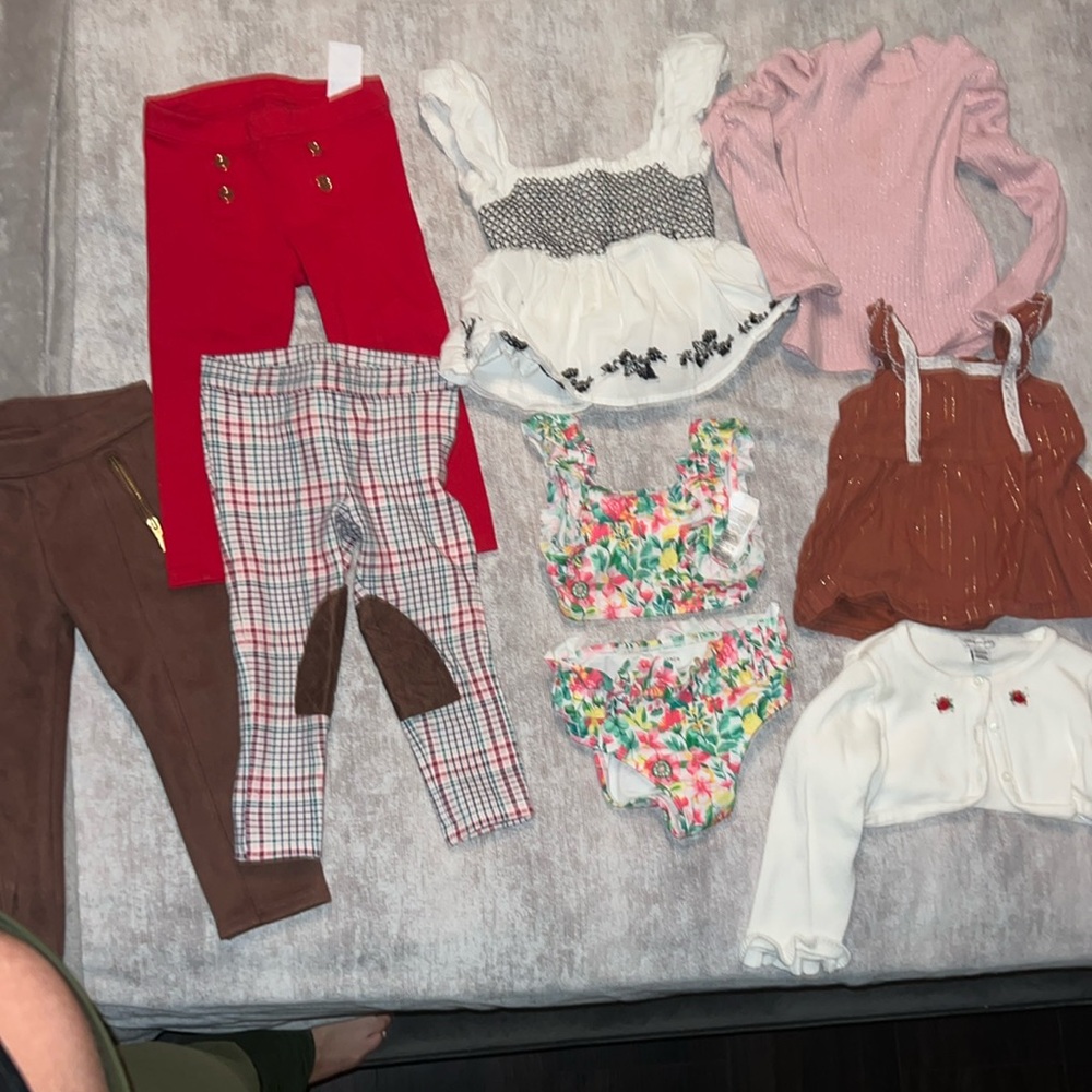 Bundle of baby girl, clothes, Janie and Jack size 18 to 24 months